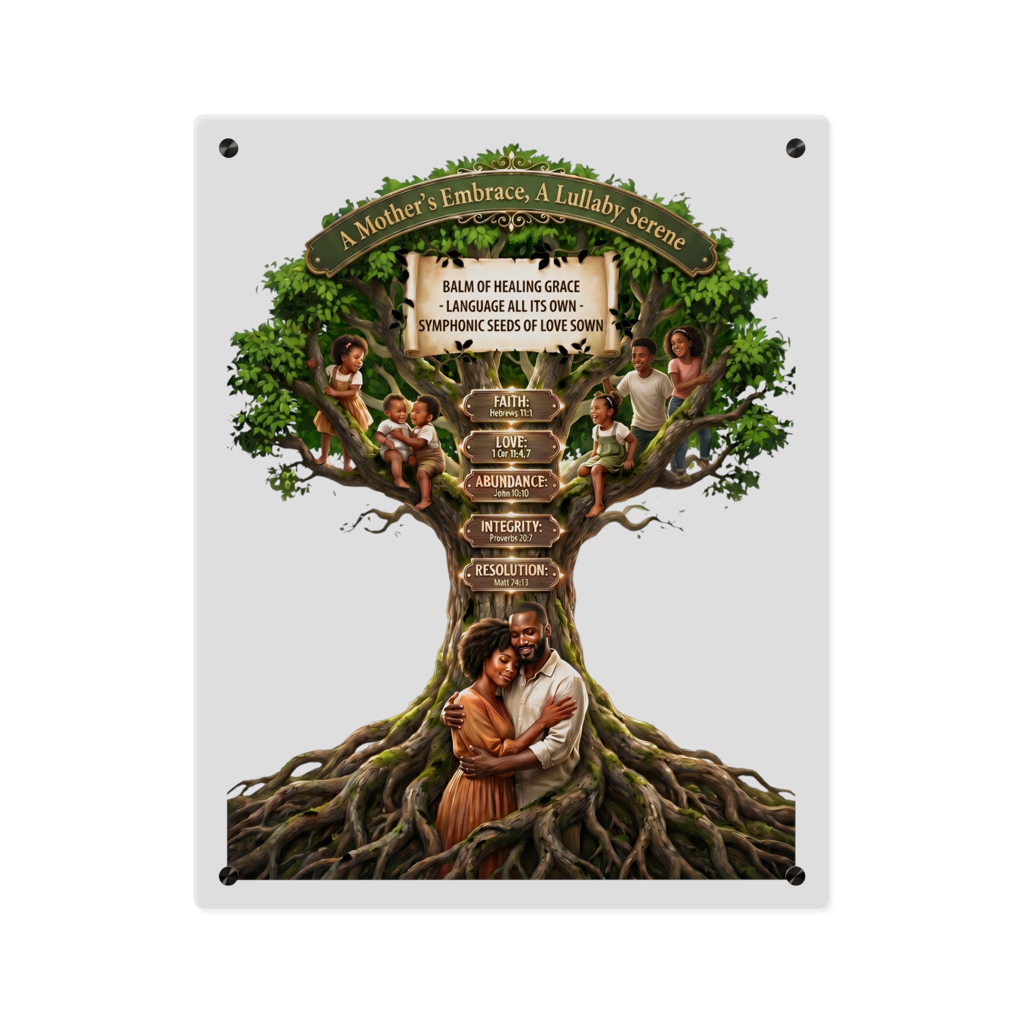 Acrylic Wall Art Panel | Premium Glass-Look Faith Print