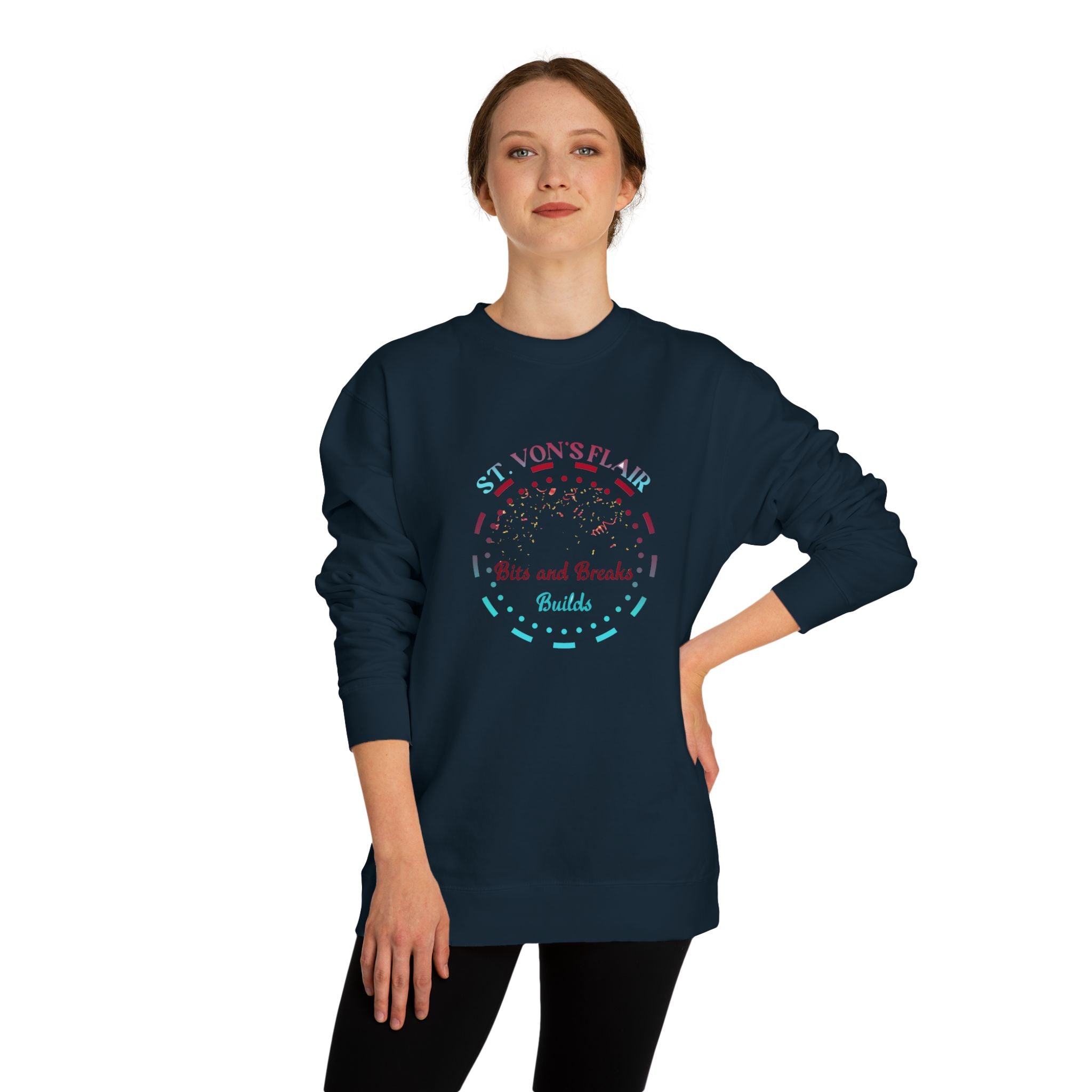 Unisex Crew Neck Sweatshirt Longsleeve Fit-Wrist