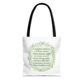 "A Lullaby on Wings Unseen" Tote Bag | ST. VON'S Poetic Lines