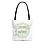 "A Lullaby on Wings Unseen" Tote Bag | ST. VON'S Poetic Lines