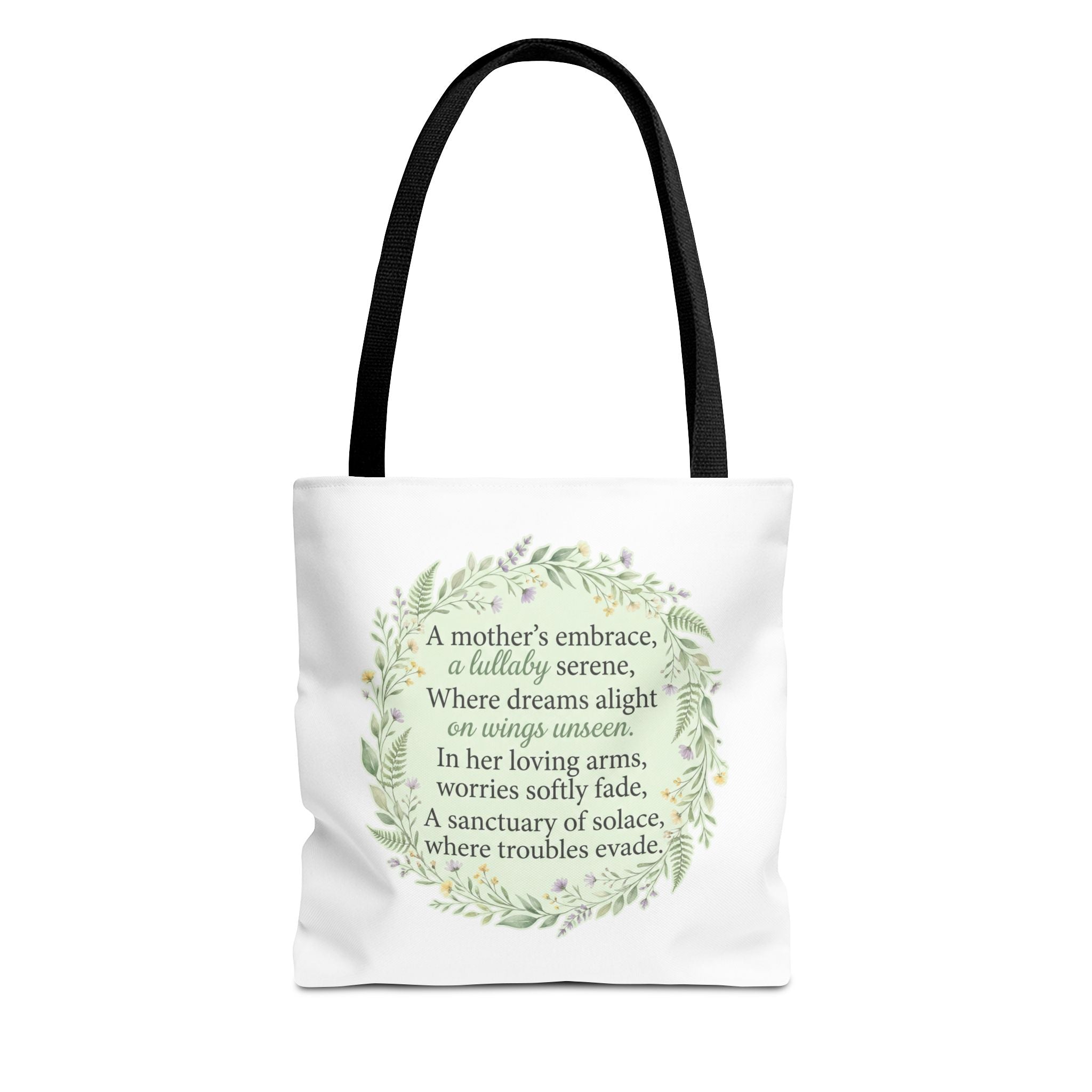 "A Lullaby on Wings Unseen" Tote Bag | ST. VON'S Poetic Lines