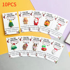DIY Christmas Resin Jewelry Accessories -Blessing Card Santa & Holiday Charms | ST. VON'S FLAIR