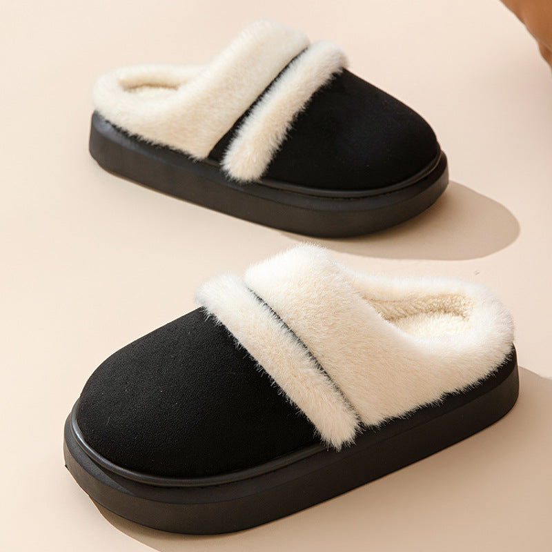 Warm Cotton Slippers for Women - Non-Slip Suede Winter House Shoes | ST. VON'S FLAIR