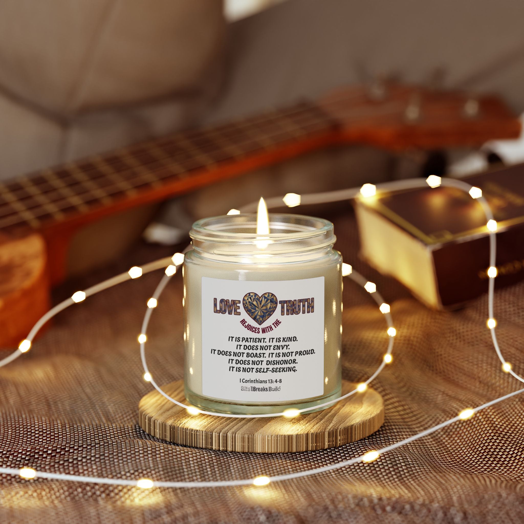 Aromatic Love Scented Candle - Coconut Apricot Wax