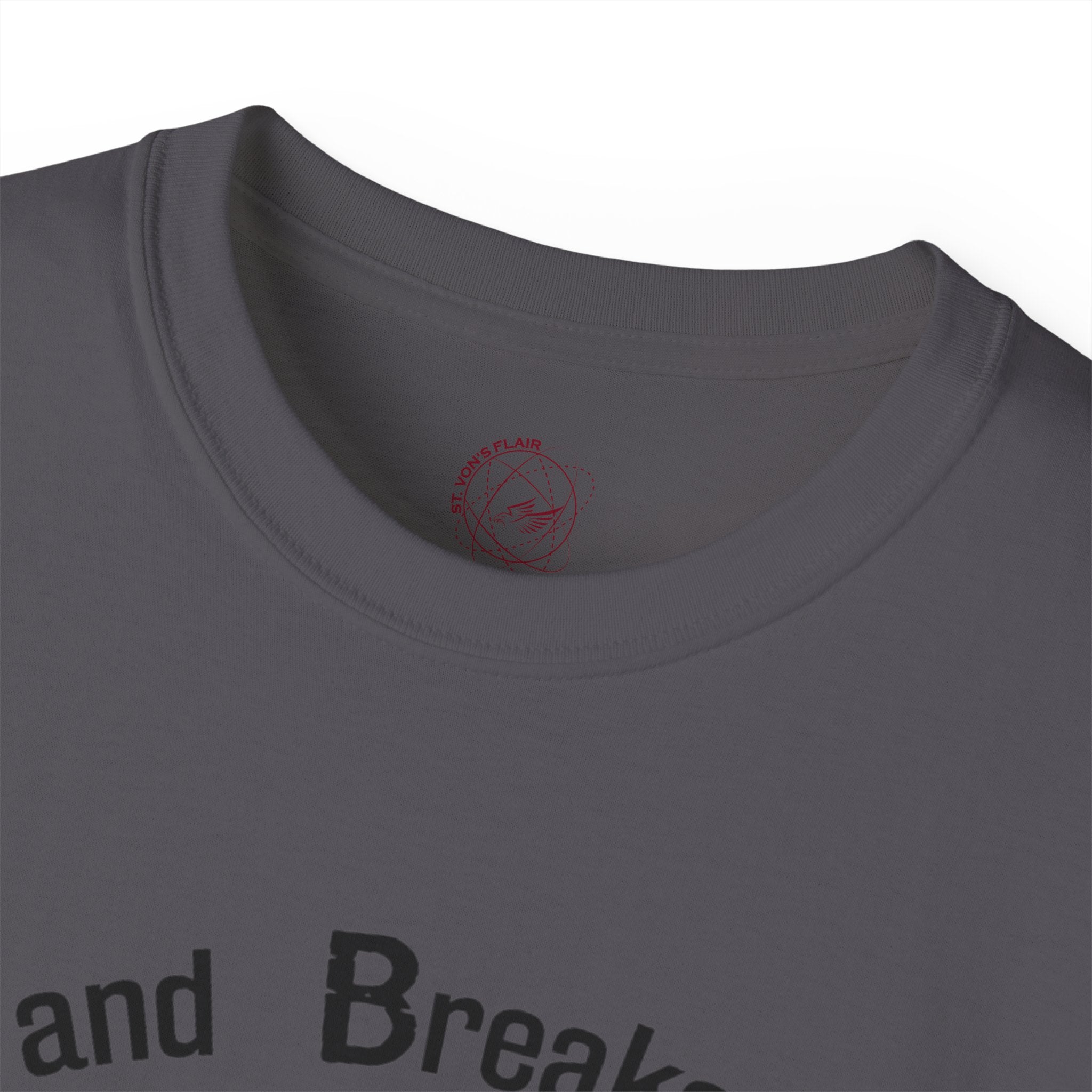 Faith Bits and Breaks Build Comfort T-Shirt Unisex Ultra Cotton Tee Light Weight Curved Collar