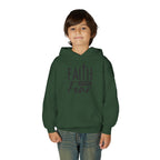 Youth Faith Over Fear Hoodie Kangaroo Pouch Active Wear