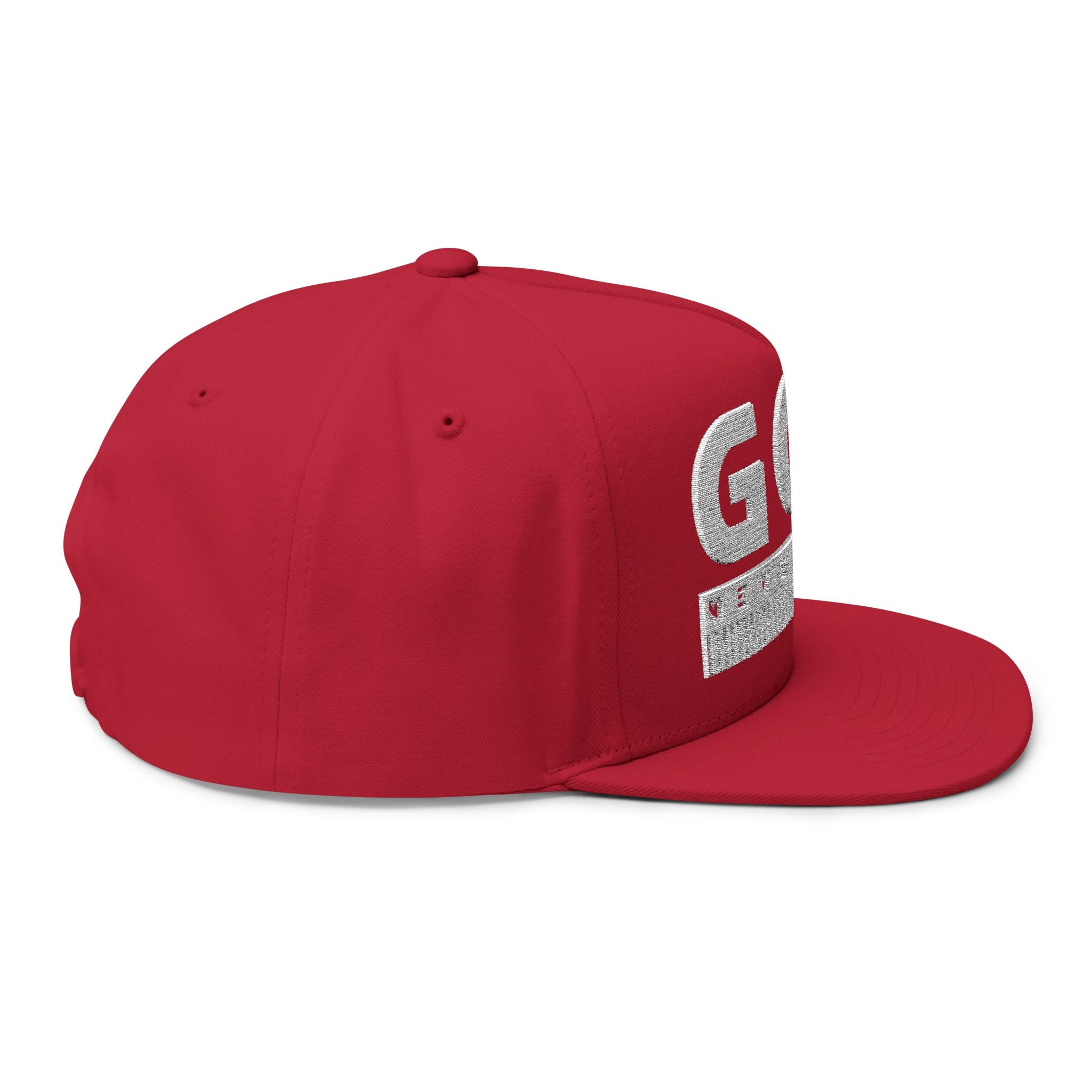 God Never Fails Embroidered Snapback Hat | Joshua 21:45 Faith Flat Bill Cap | ST. VON'S FLAIR