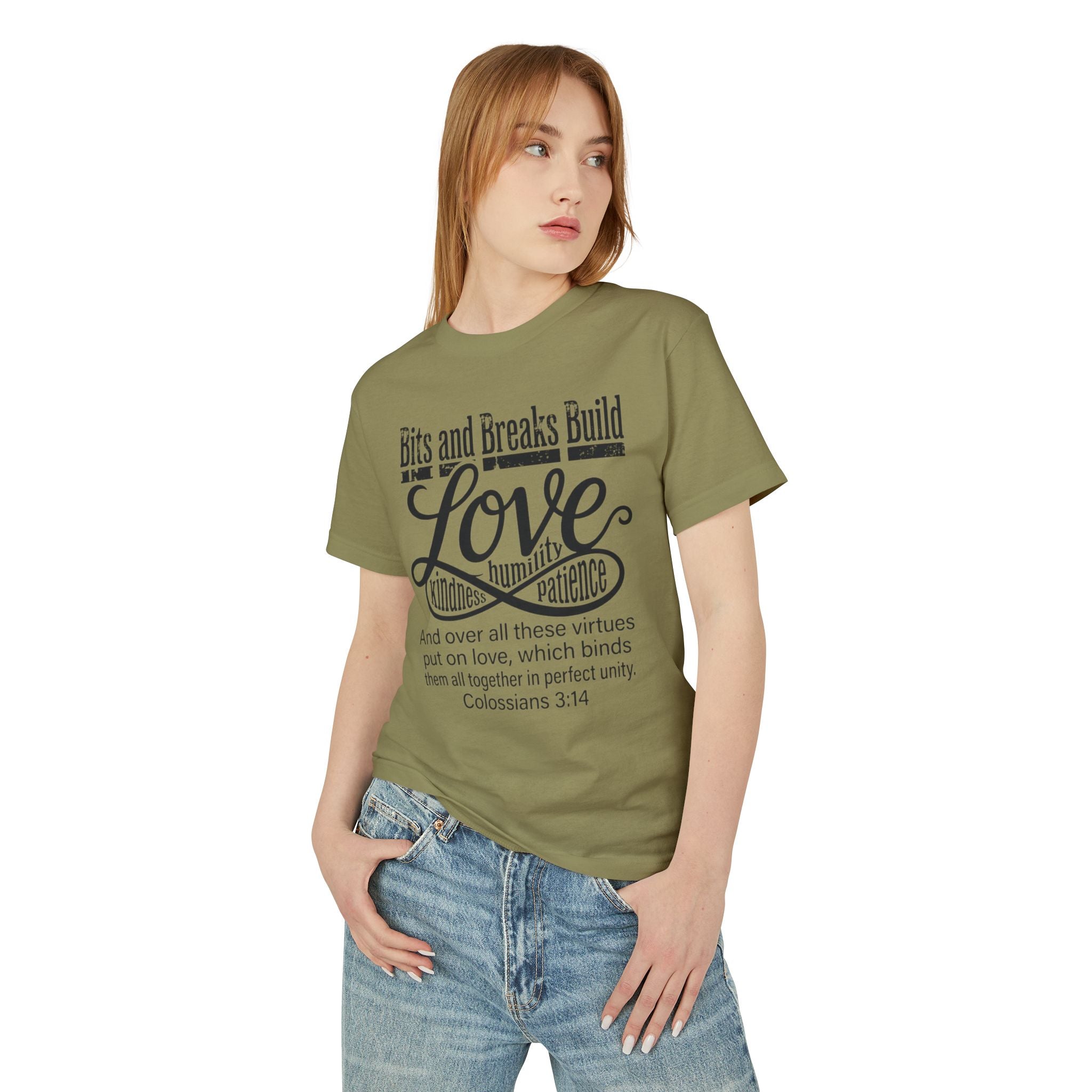 Love | Colossians 3:14 Unisex Garment-Dyed Heavyweight Tee | Kindness, Humility & Patience | ST. VON'S FLAIR