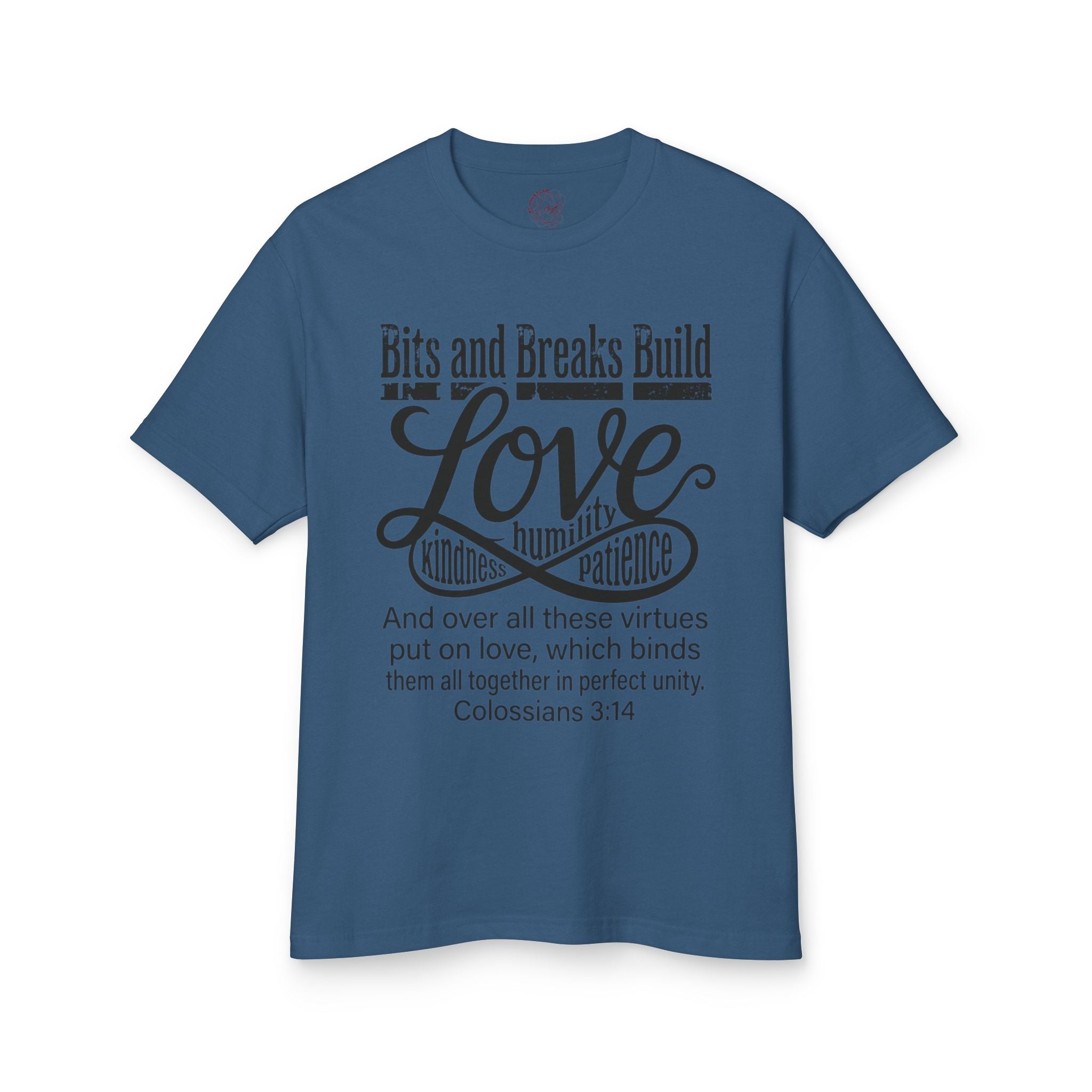 Love | Colossians 3:14 Unisex Garment-Dyed Heavyweight Tee | Kindness, Humility & Patience | ST. VON'S FLAIR