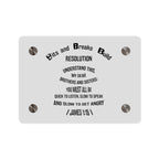 Inspirational Acrylic Wall Art Panels - James 1:19 Resolution, Home Decor, Religious Gifts, Motivational Artwork, Office Decor