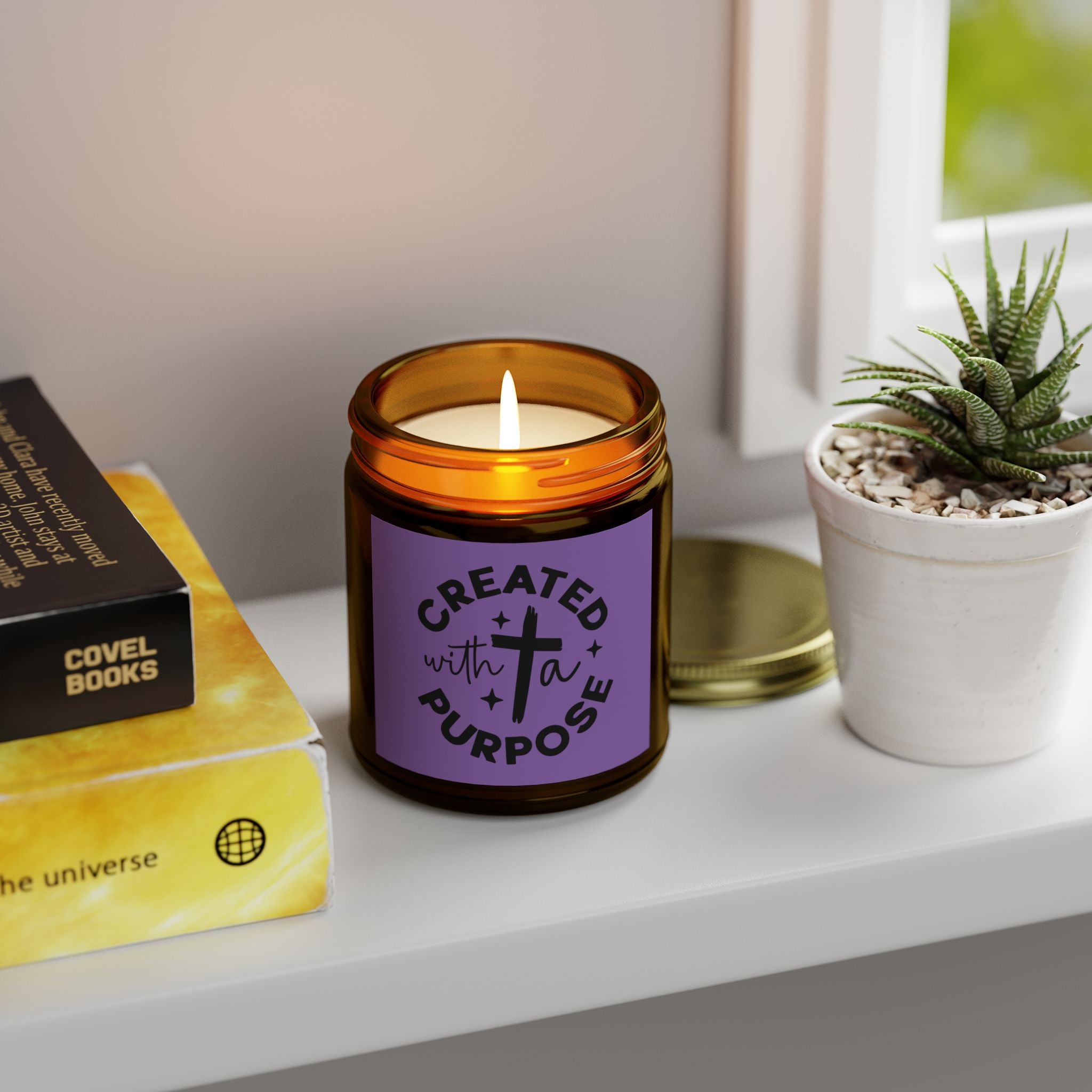 Aromatic Created with a Purpose Candle Relaxing Wax Unscented and Scented Fumes
