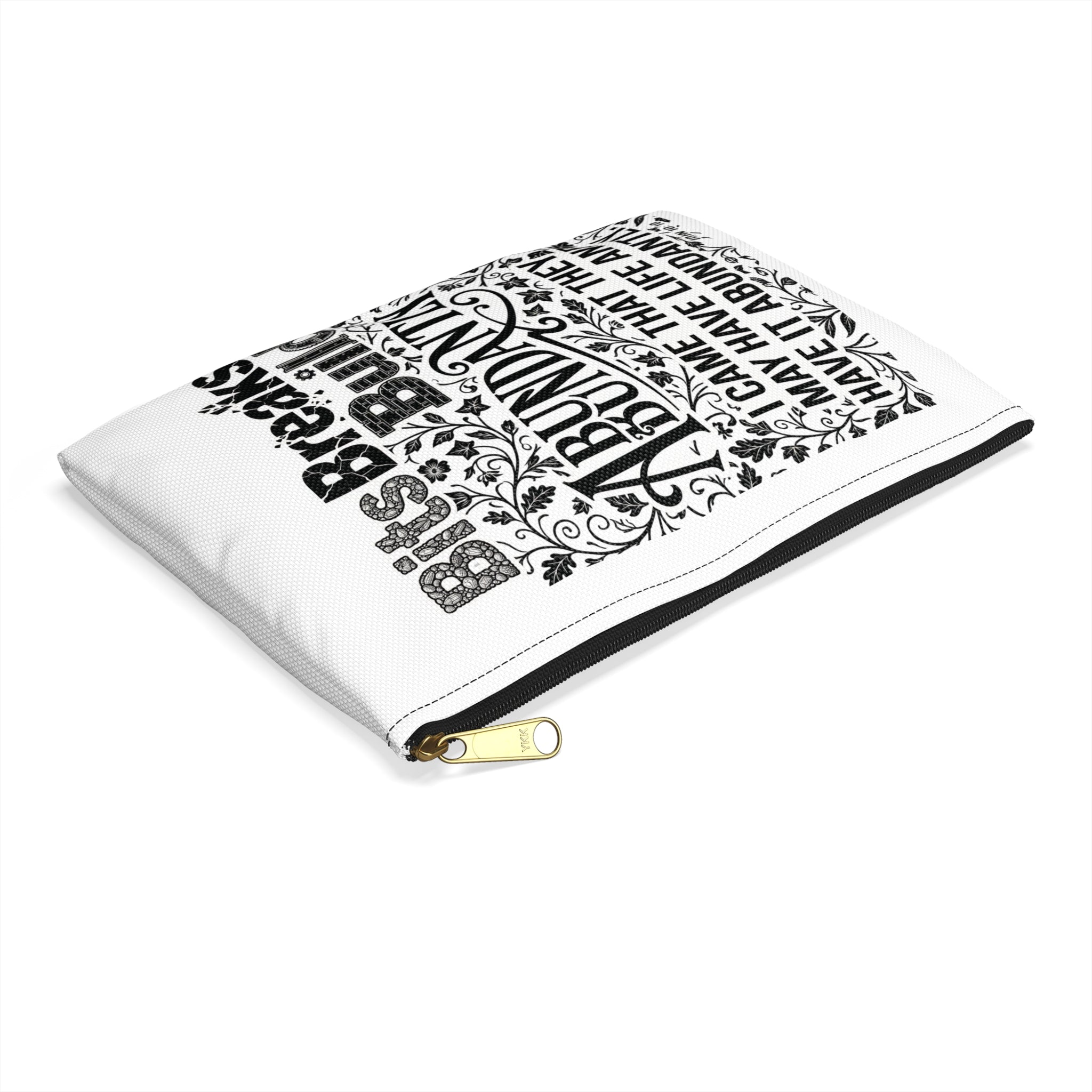 John 10:10 Abundant Life Accessory Pouch | Christian Makeup & Bible Study Bag | ST. VON'S FLAIR