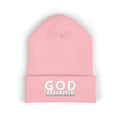 SEO Title: God Never Fails Embroidered Cuffed Beanie | Joshua 21:45 Faith Hat | ST. VON'S FLAIR