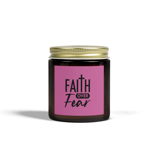 Aromatic Faith Over Fear Scented Candle Relaxing Wax Unscented and Scented Fumes