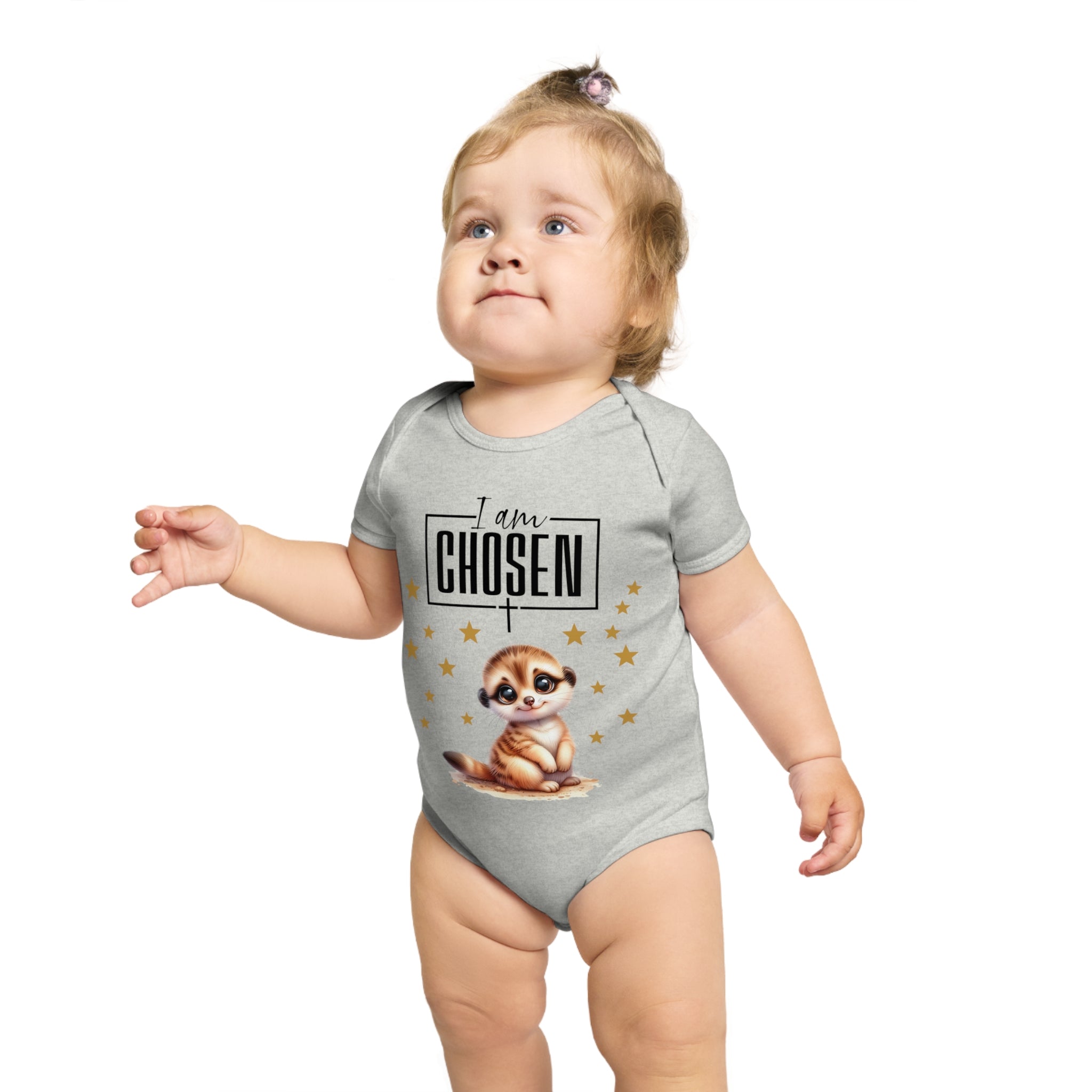 Toddler I Am Chosen 1 Piece Bodysuit - Trust in Him - Cute Muskrat Designed Onesies