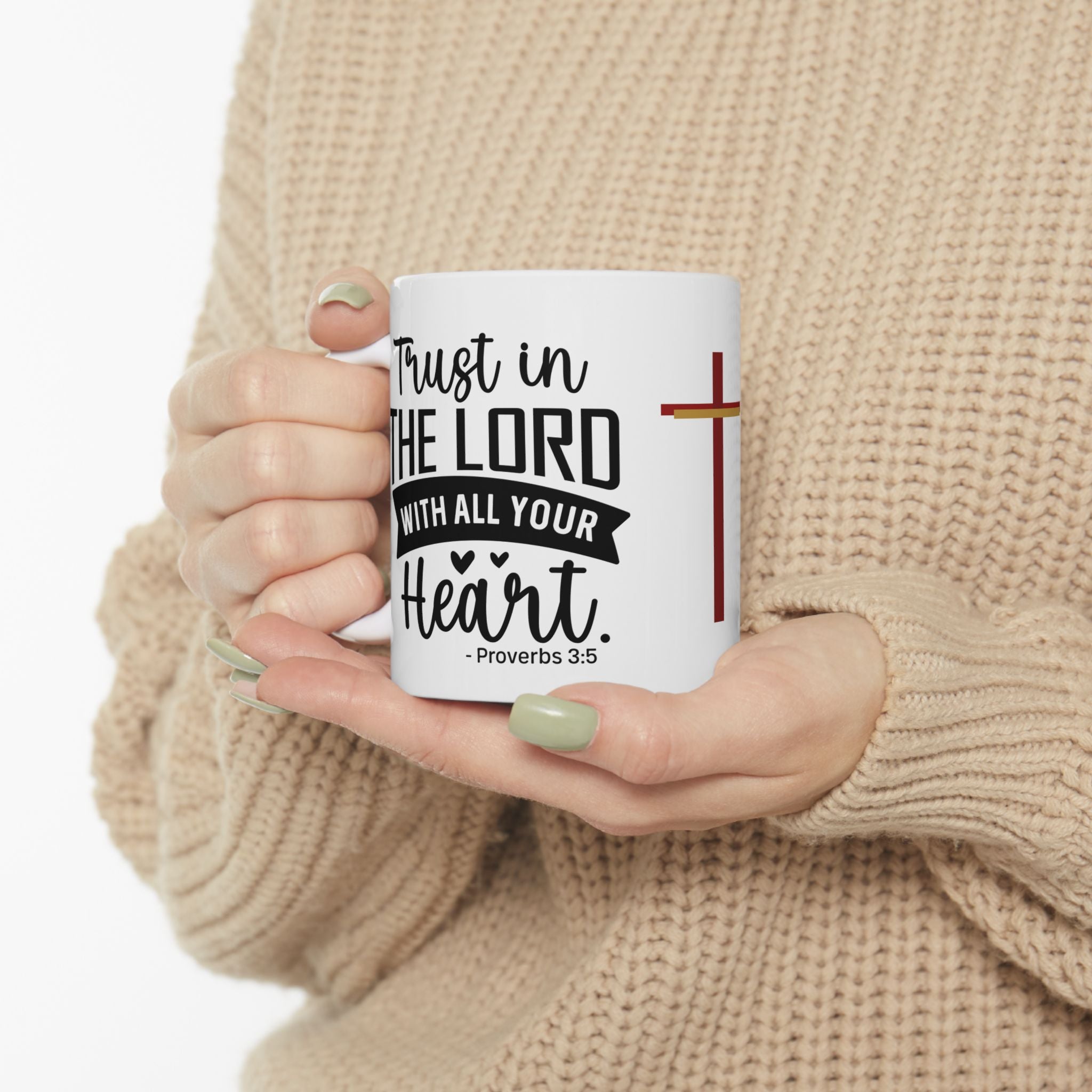 The Trust to Taste | Proverbs 3:18 Christian Coffee Mug 11oz | ST. VON'S FLAIR