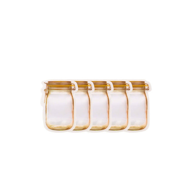 Reusable Storage Snack Bag Food Waterproof Sealed Assortment School Travel Sports Camping Carry Pouch