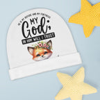 Cute Fox  Beanie Winter Ski Hat Knitted Unisex Cuffed Covering for Infants