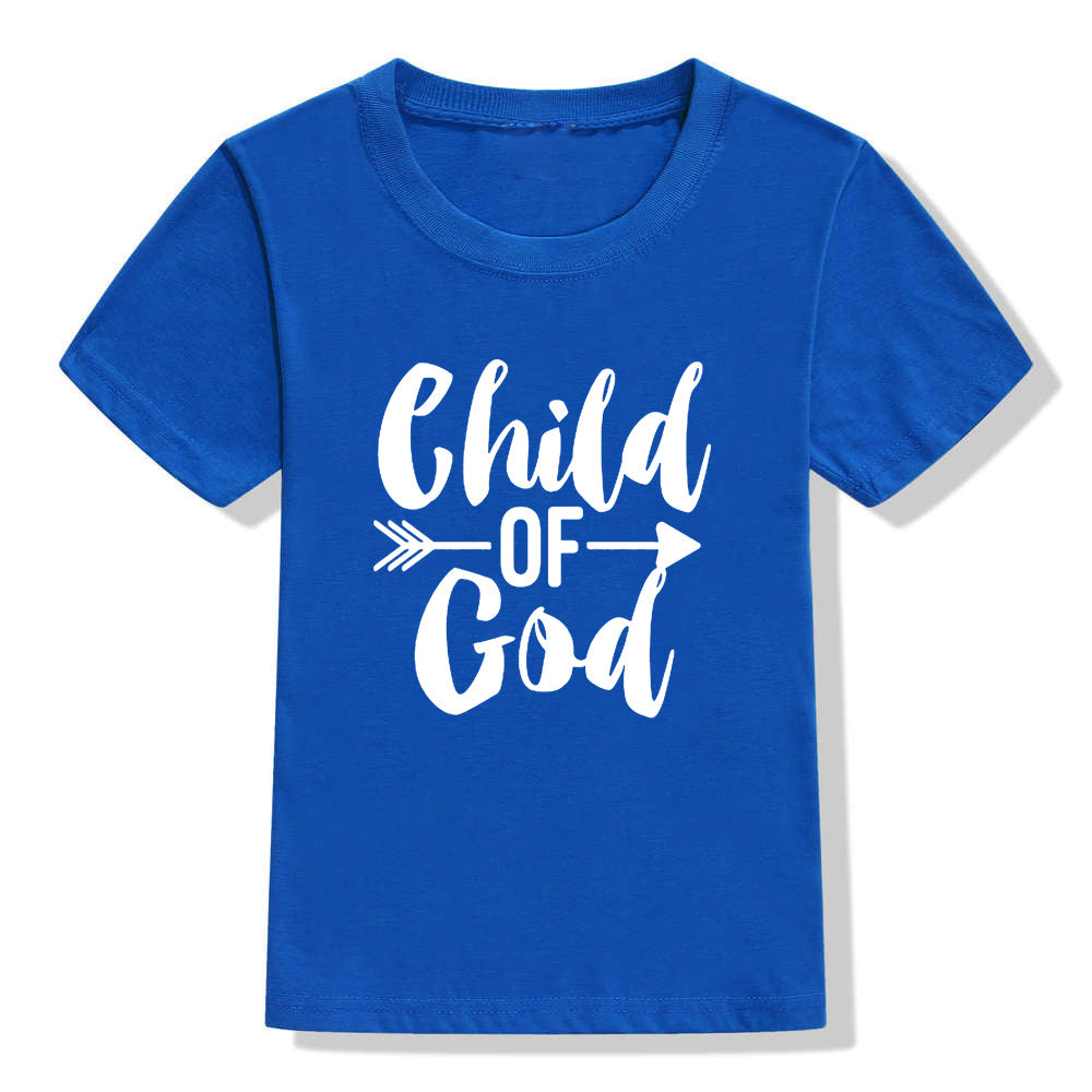 Kids' Child of God T-Shirt Faith Shirt Christian Short Sleeve