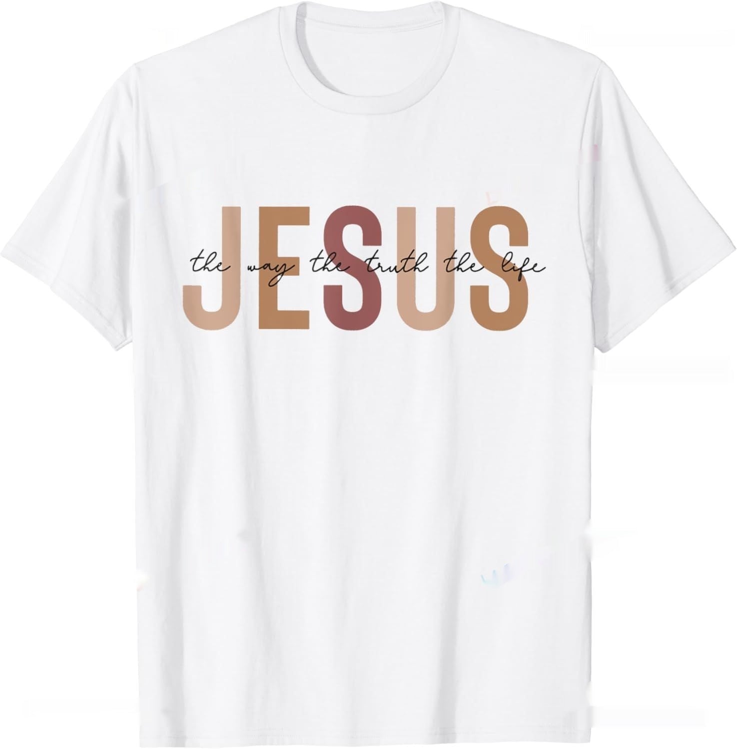 Christian T Shirt Jesus Pull-over The Way Truth Women Men Kids