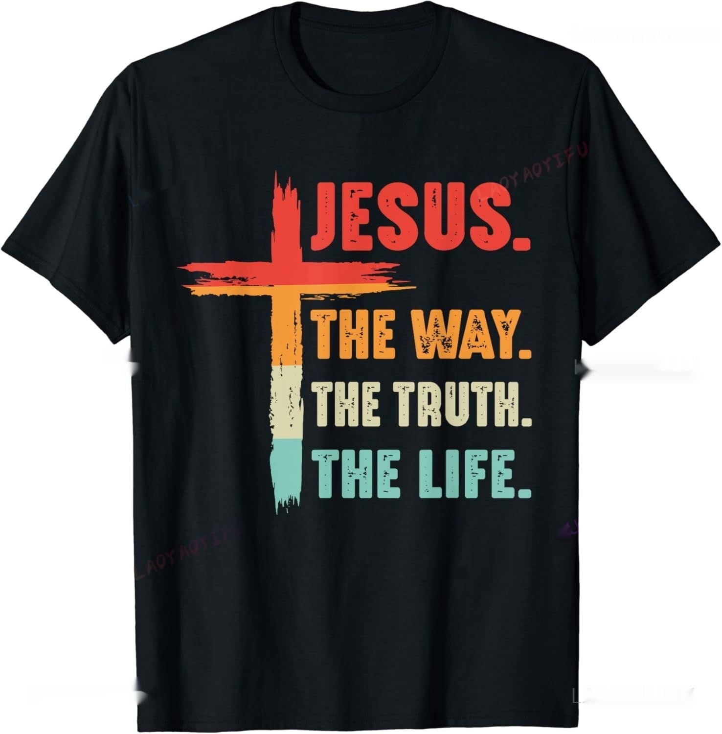 Christian T Shirt Jesus Pull-over The Way Truth Women Men Kids