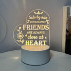 3D Heart Shaped Night Lamp - USB LED Table Light with Blessings | ST. VON'S FLAIR