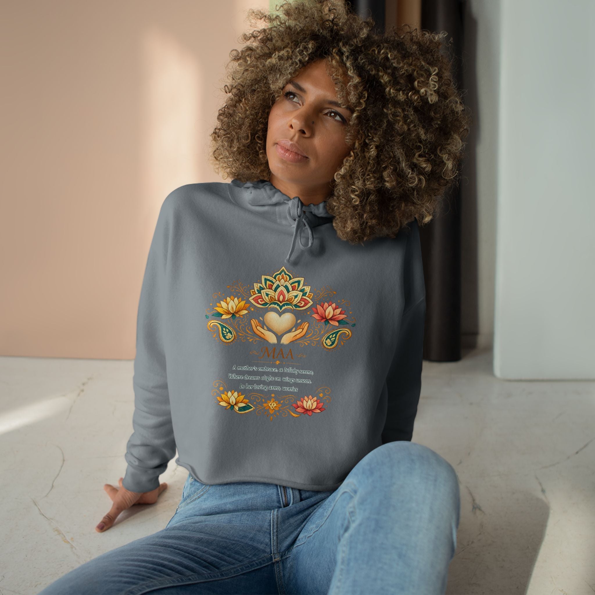 Women's Faith Crop Hoodie | MAA Soft Fleece Cropped Sweatshirt for Her