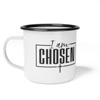 Christian Chosen Enamel Camp Cup Faithful Gifts, Motivational Mug, Outdoor Adventure, Camping Essential, Christian Decor