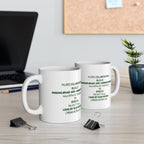 Green Aha Breaks Build Acts 4:13 Ceramic Mug 11oz Soulful Delights