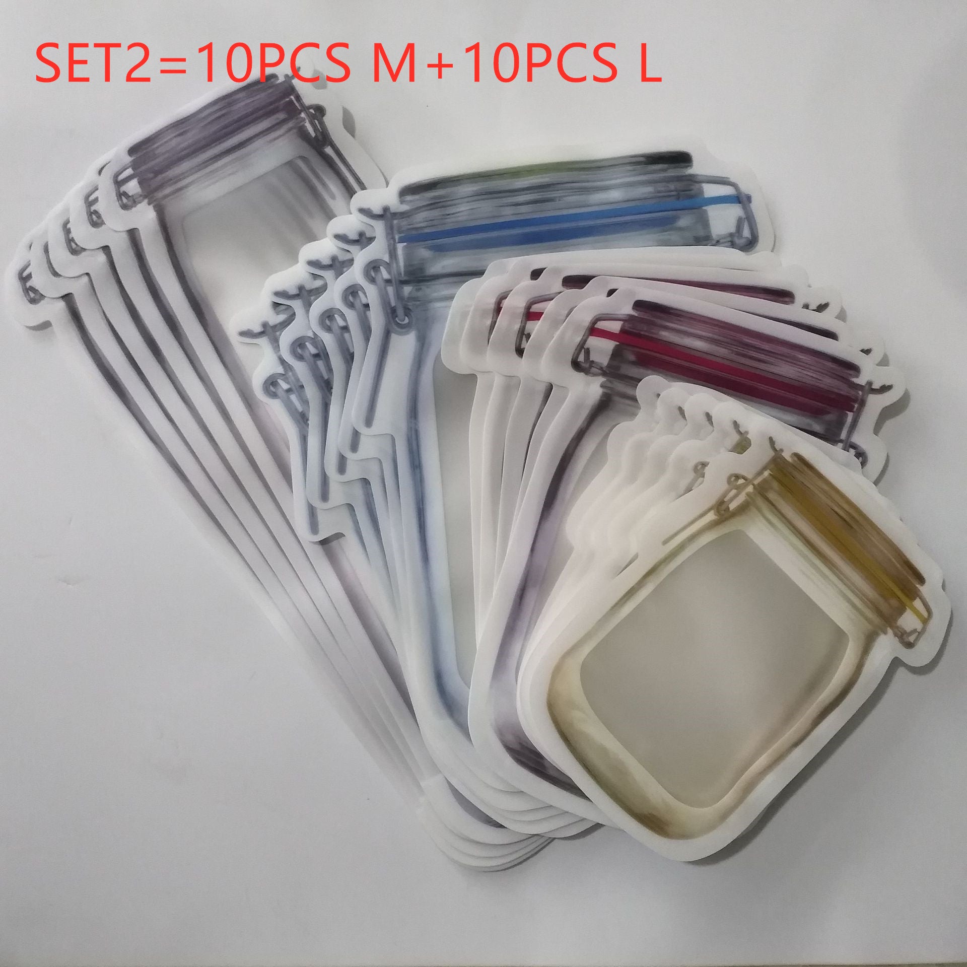 Reusable Storage Snack Bag Food Waterproof Sealed Assortment School Travel Sports Camping Carry Pouch