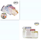 Reusable Storage Snack Bag Food Waterproof Sealed Assortment School Travel Sports Camping Carry Pouch