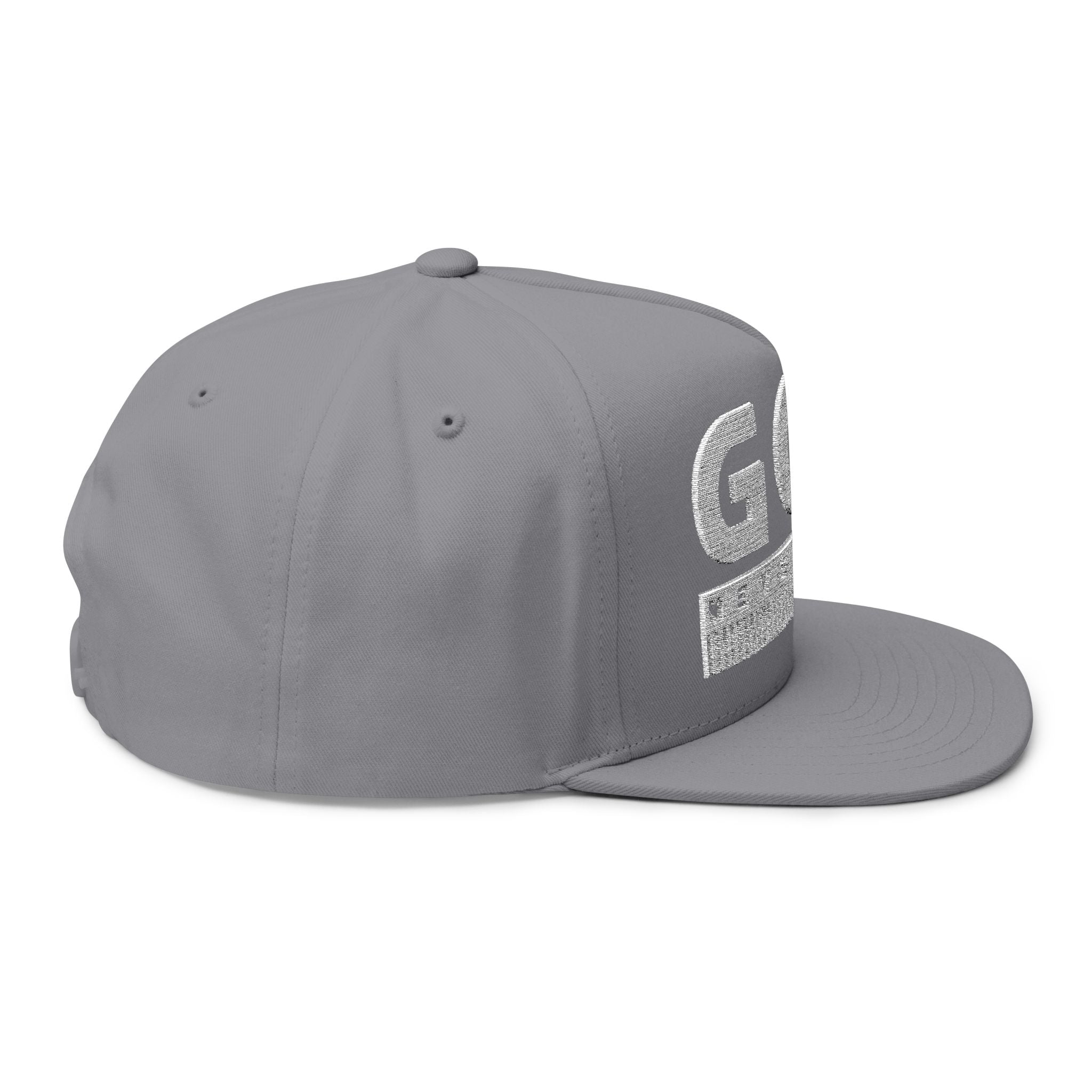 God Never Fails Embroidered Snapback Hat | Joshua 21:45 Faith Flat Bill Cap | ST. VON'S FLAIR