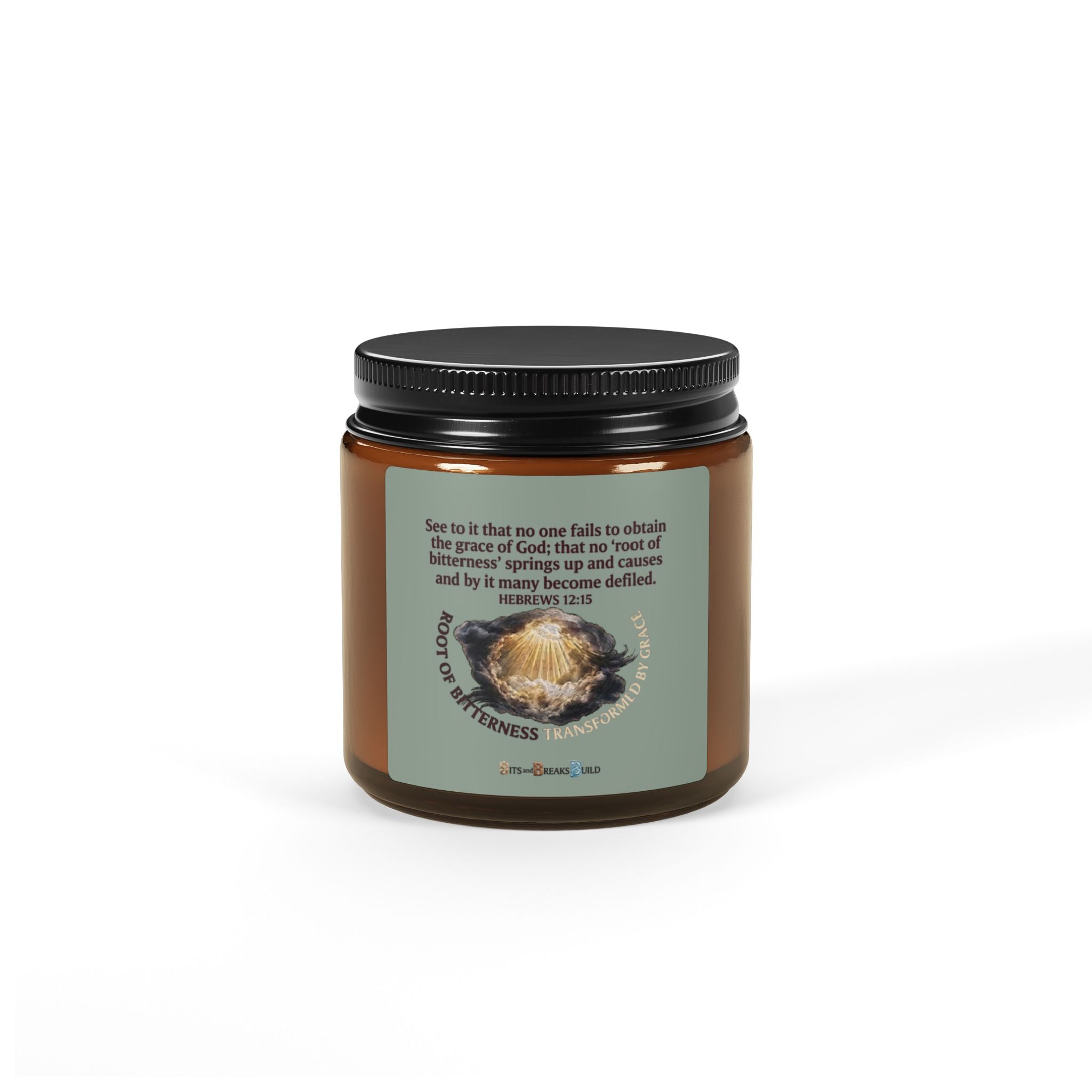 Resolution | Hebrews 12:15 Inspirational Soy Candle | Amber Jar | ST. VON'S FLAIR