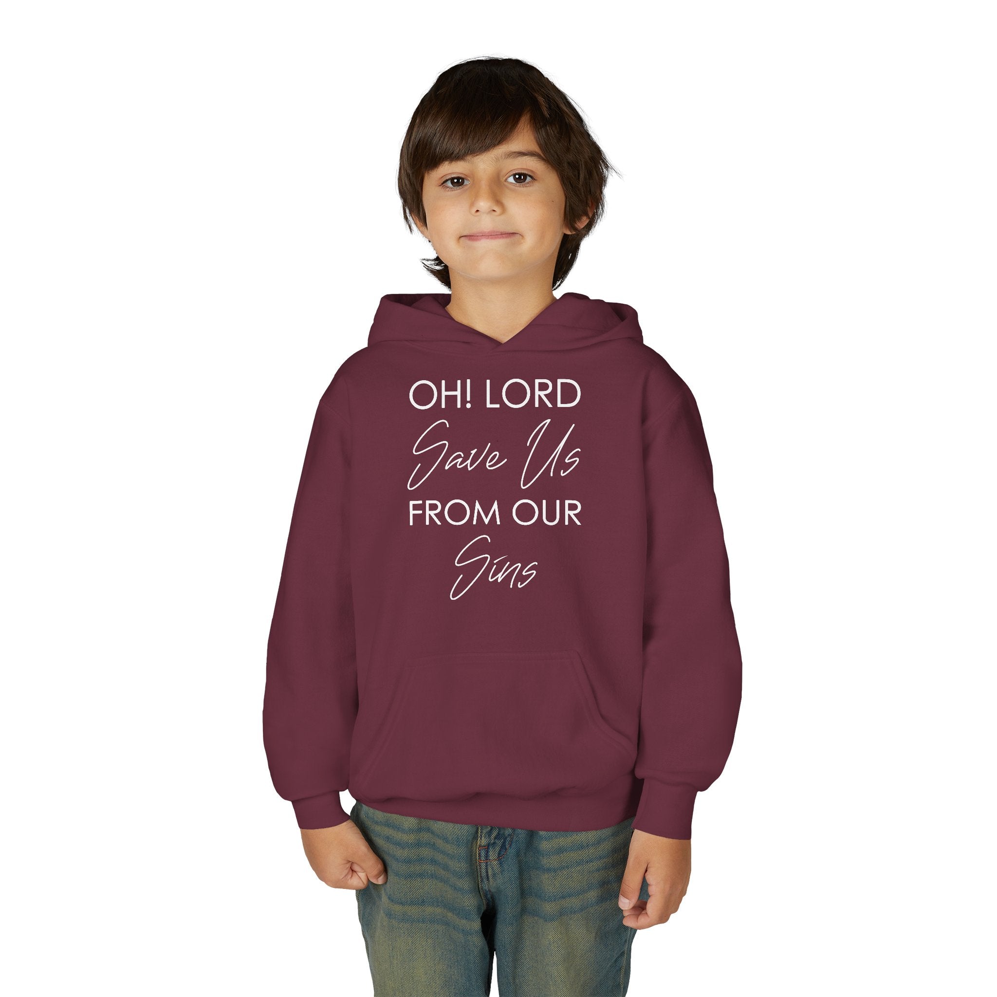 Lord Save Us Youth Hoodie | Christian Kids Sweatshirt | ST. VON'S FLAIR