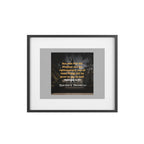 Biblical Matthew 6:33 Seeking with Might Framed Poster
