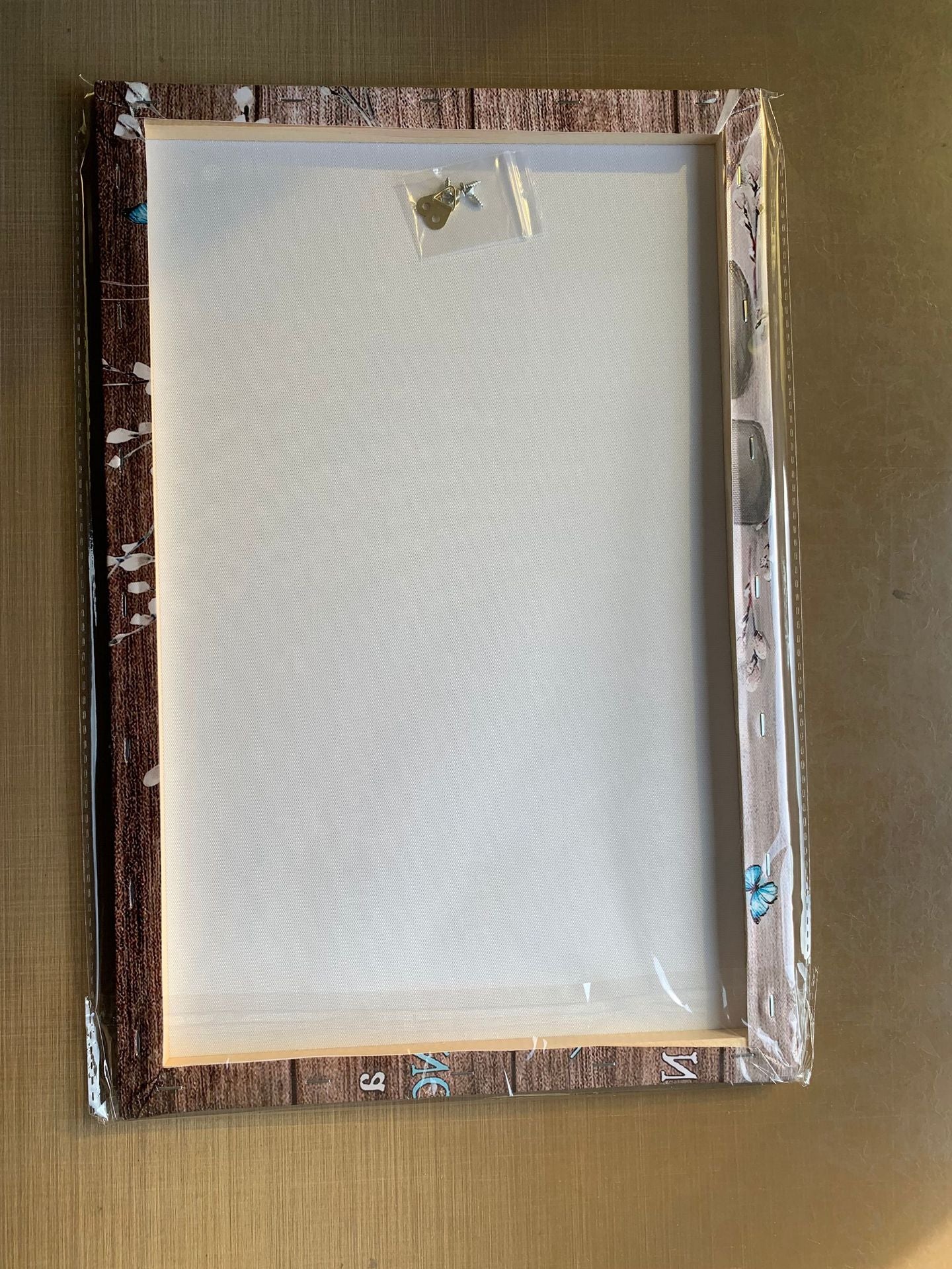 Home Painting Knitting Belt Wooden Frame God's Blessing Canvas