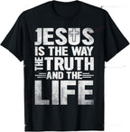 Christian T Shirt Jesus Pull-over The Way Truth Women Men Kids