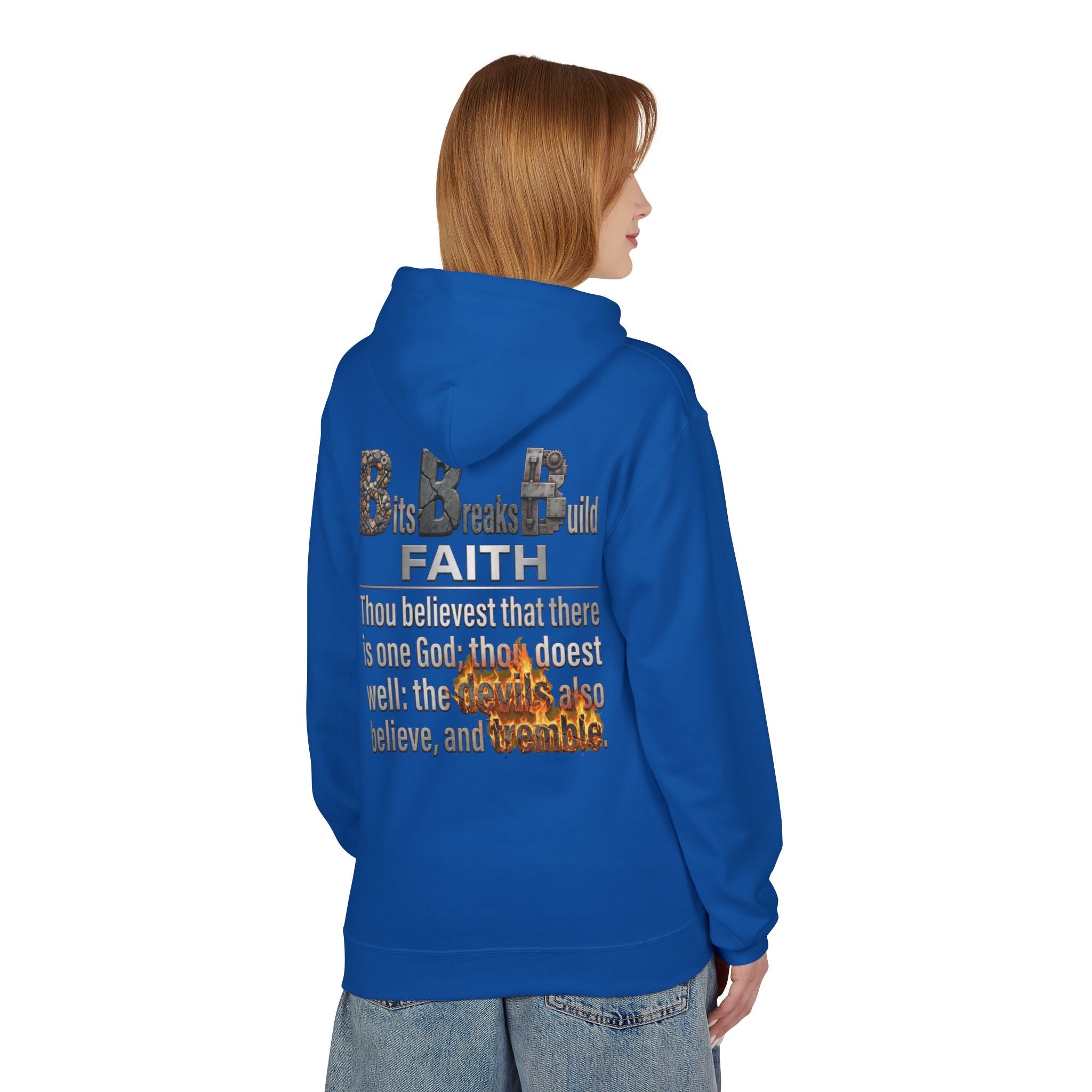 Faith Hoodie | James 2:19 "Thou Believest" Christian Scripture Pullover | ST. VON'S FLAIR