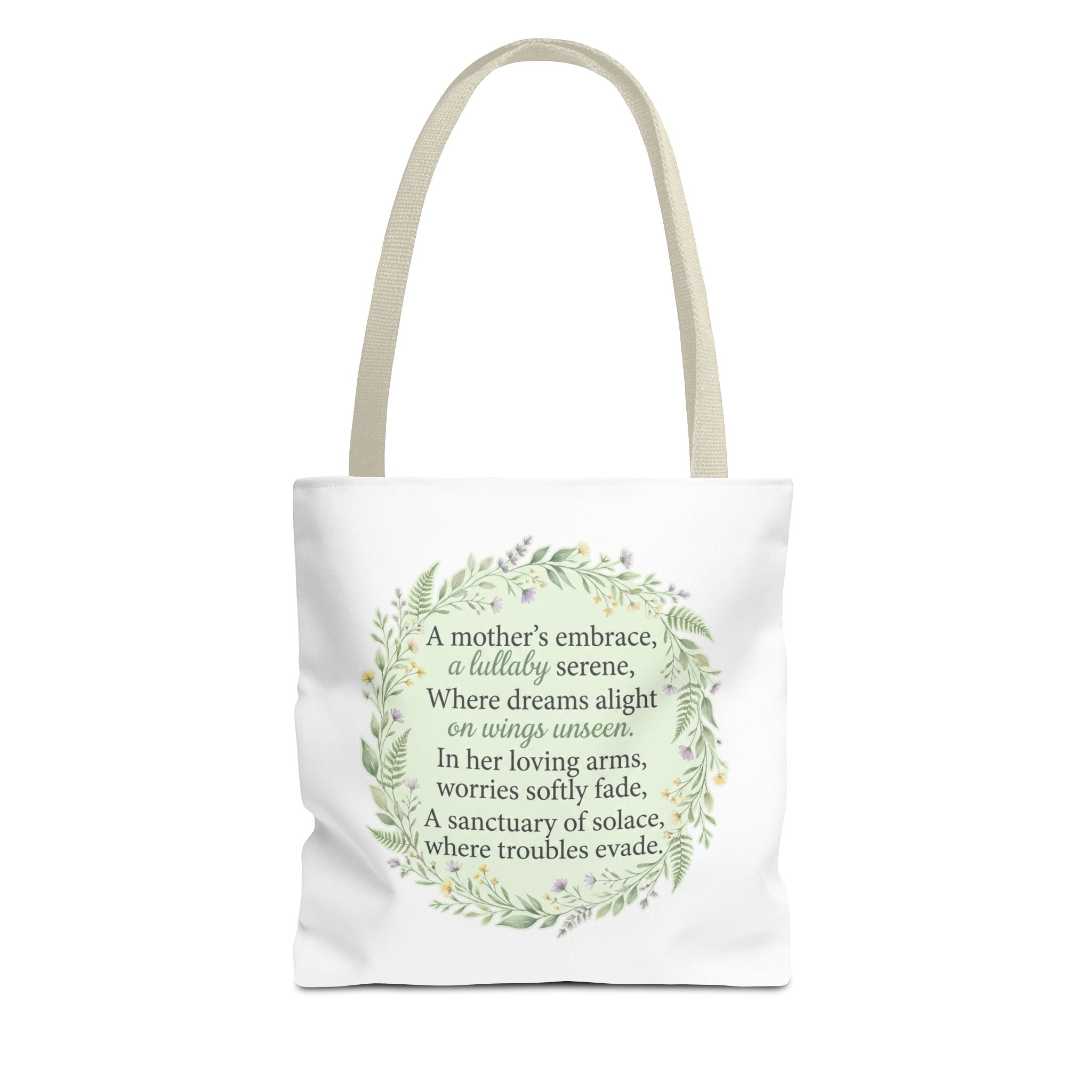 "A Lullaby on Wings Unseen" Tote Bag | ST. VON'S Poetic Lines