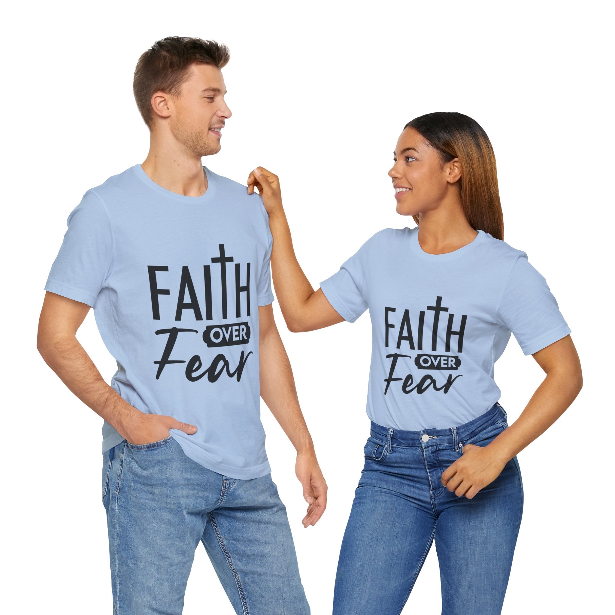 Faith over Fear Unisex Jersey Short Sleeve Tee