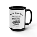 Drinking for True Release | 15oz Black Ceramic Bible Verse Faith Mug | ST. VON'S FLAIR
