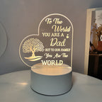 3D Heart Shaped Night Lamp - USB LED Table Light with Blessings | ST. VON'S FLAIR