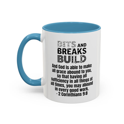 2 Corinthians 9:8 Accent Coffee Mug | Faith Two-Tone Ceramic Mug | ST. VON'S FLAIR
