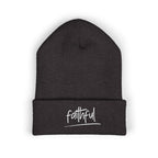 Embroidered Faithful Cuffed Beanie - Warm Knit Winter Hat