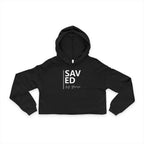 Saved by Grace Cropped Hoodie | Women's Christian Faith Sweatshirt | ST. VON'S FLAIR