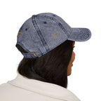 Vintage Embroidery Cap| Golden Mother's Embrace | 100% Cotton
