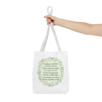 "A Lullaby on Wings Unseen" Tote Bag | ST. VON'S Poetic Lines