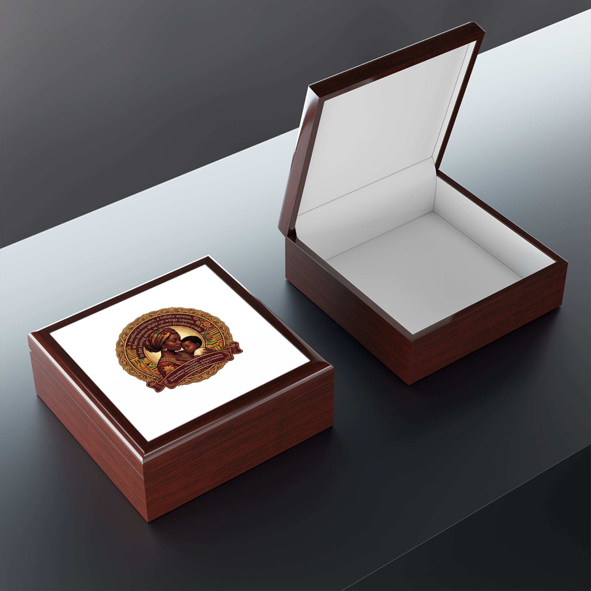 Christian Jewelry Box for Women | Mother's Embrace Gift | ST. VON'S FLAIR
