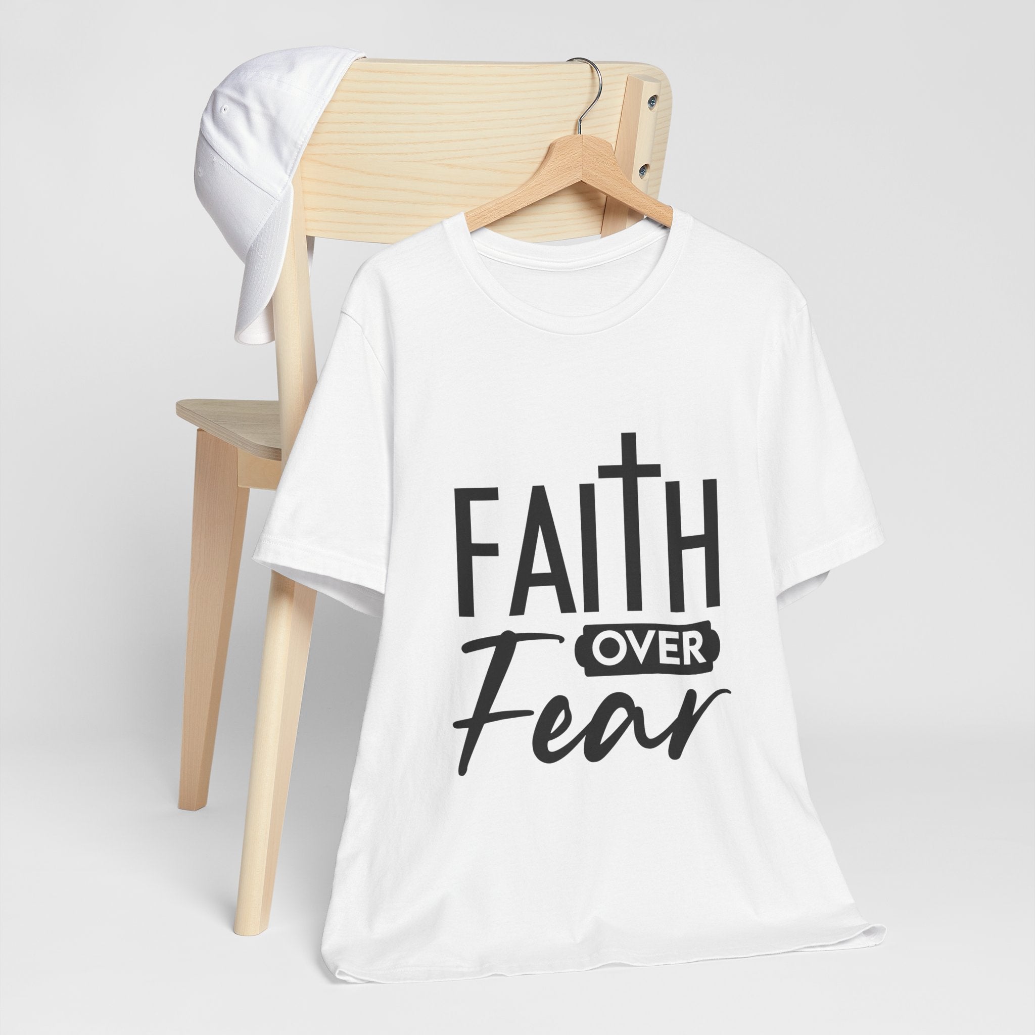 Faith over Fear Unisex Jersey Short Sleeve Tee