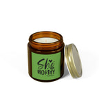 Aromatic She's Worthy Scented Candle Relaxing Wax Unscented and ScentedFumes
